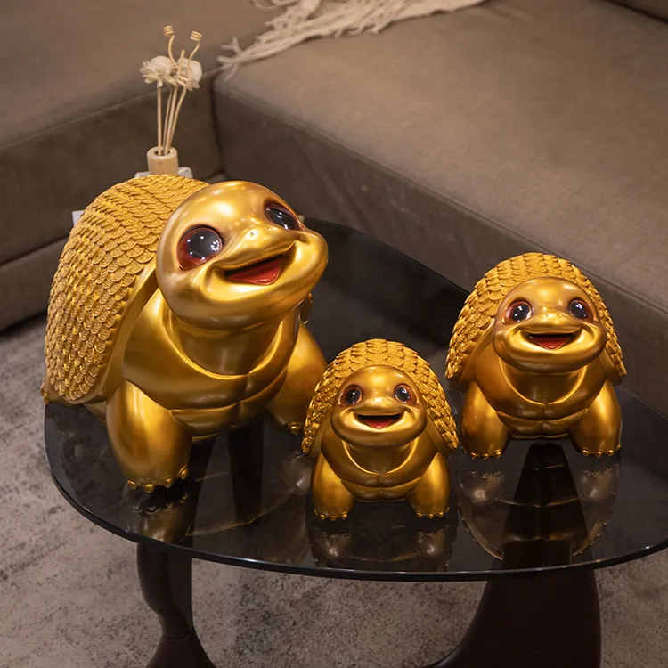 存钱罐新款创意乌龟摆件只进不出大容量储蓄罐家居装饰品乔迁送礼