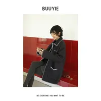 BUUYIE 25SS【蓝风】秋季新款高级感休闲翻领外套 250945