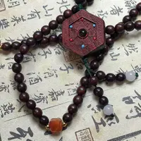 小叶紫檀度母心经挂脖一条