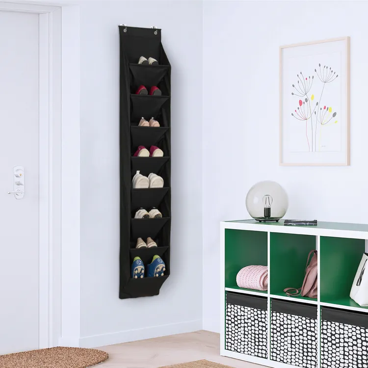 简易鞋挂钩款门后lulu风收纳挂袋立体式玄关中式门厅杂物整理挂架