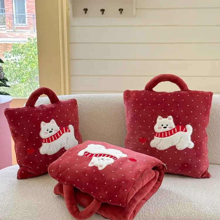 2025新款抱枕被子两用加厚多功能汽车用可折叠抱枕办公室午睡盖毯