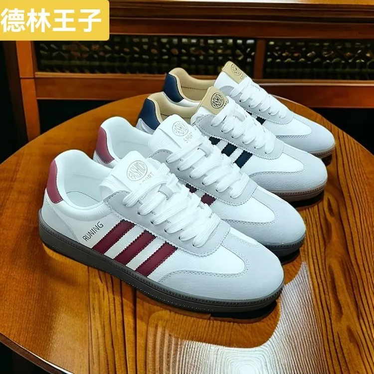 德林王子春季软底舒适透气学生学院风经典男士时尚休闲鞋德训鞋