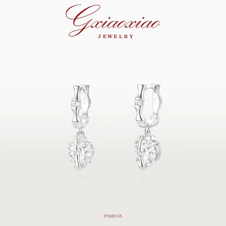 G XIAOXIAO 镀K金 气质复古高级感竹节耳环 F16H155