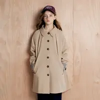 笛莎童装女童上衣25秋季新时尚百搭美拉德中长款中童女童风衣外套