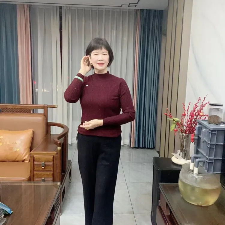 1618新款中老年装打底上衣