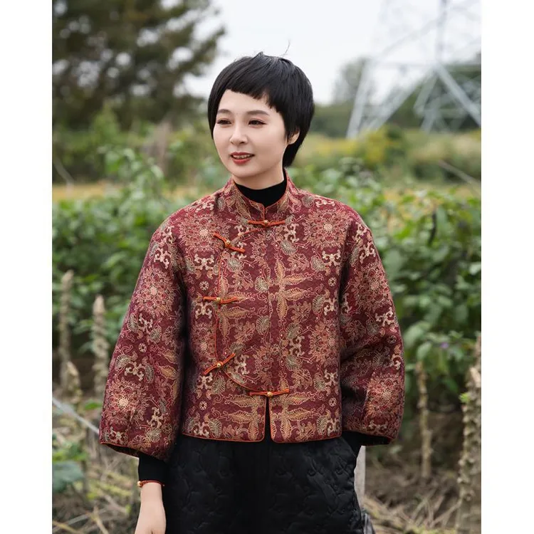 小董服饰2025091-1新款时尚新中式棉服百搭潮流款