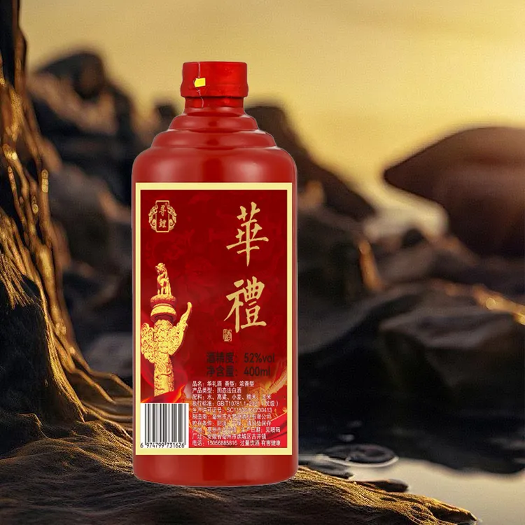 雪姐专属【华礼】浓香型白酒52度400毫升简装52度