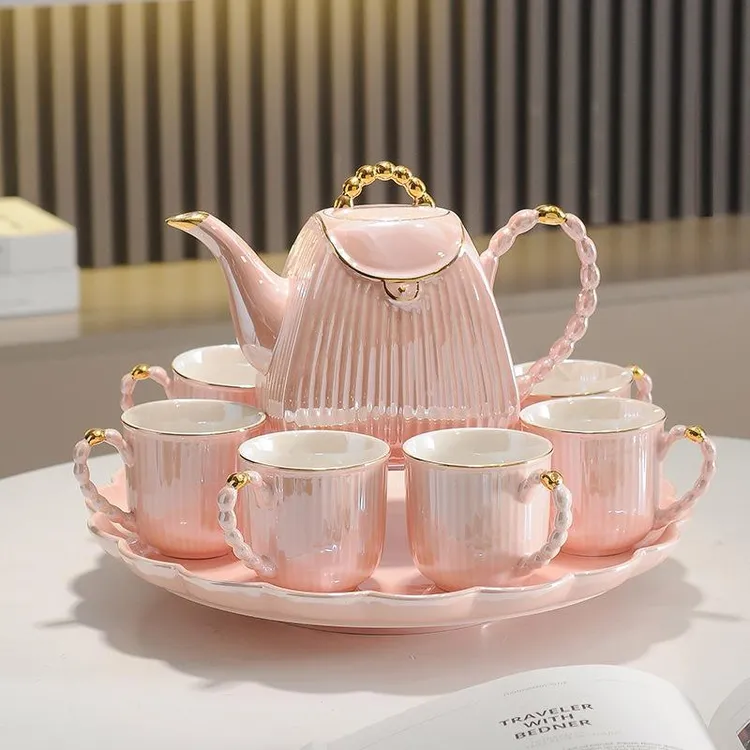 轻奢新婚礼物结婚礼物送新人茶具套装杯具套装乔迁新居礼品可旋转