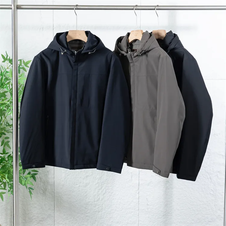 冬季男士可拆卸帽羽绒服保暖日常商务休闲百搭90鸭绒外套82322