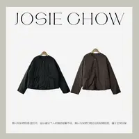 JOSIE CHOW【排扣轻暖】女裤秋冬棉服厚款长袖高级极简风。CJ802183