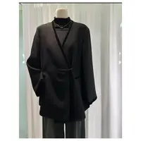 YJ高货~醋酸西装料~ M胸108长73国风潮流交叉斜襟外套上衣 2250