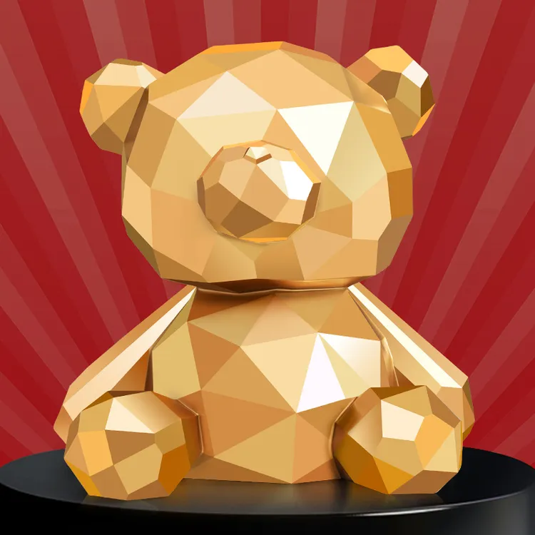 网红暴力熊存钱罐储蓄罐儿童男女孩存钱罐新款只进不出桌面摆件