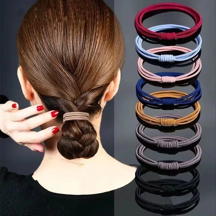 韩版网红高弹力成人头绳女简约百搭扎头发发饰橡皮筋发绳发圈头绳