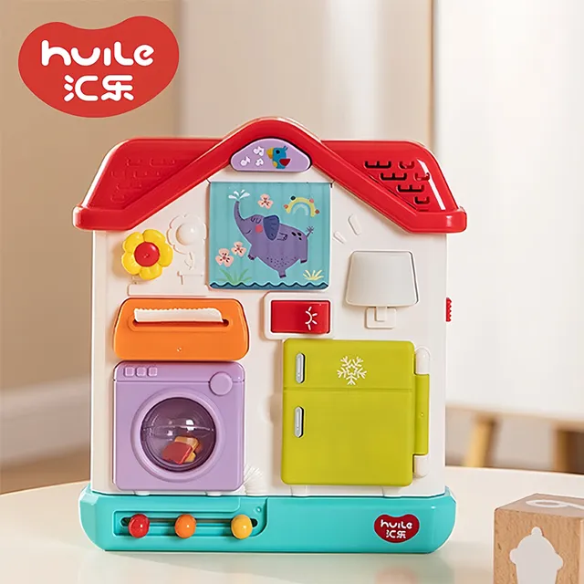 汇乐忙碌板婴儿训练屋儿童蒙氏早教1-2岁一3宝宝启蒙教具益智玩具