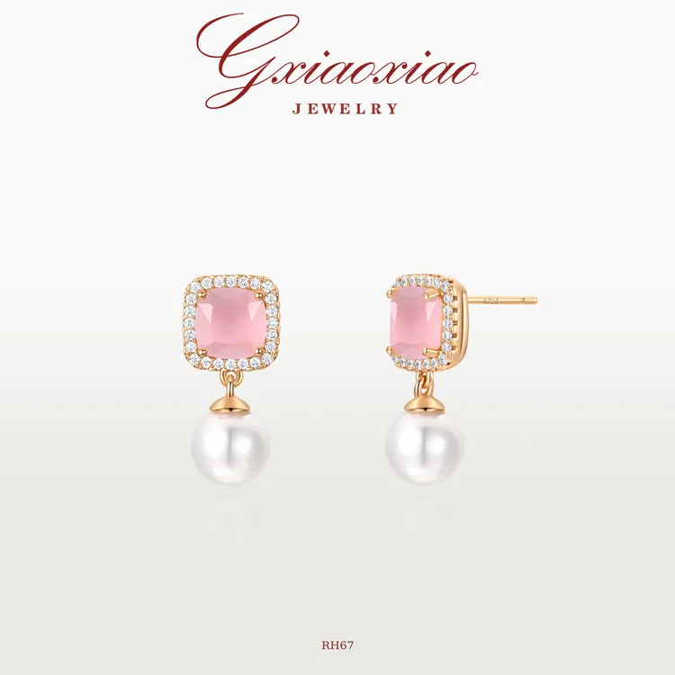 G XIAOXIAO 【璃童话】气质高级感百搭精致方形耳环RH67新年礼物