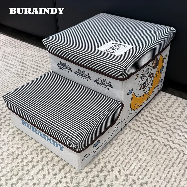 【BURAINDY】雪纳瑞原创周边宠物储物楼梯可收纳防滑上下床楼梯
