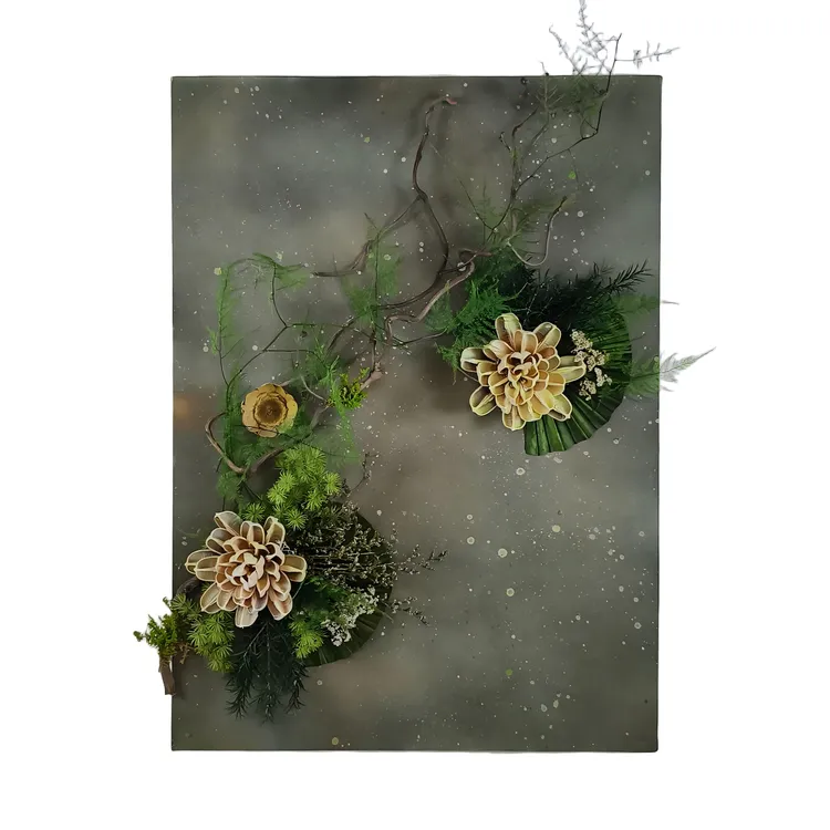 WabiNian二月·花潮·栀子色无框装饰画