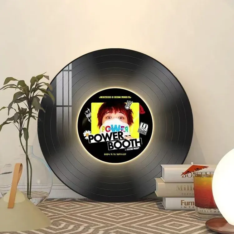 【博主同款】可定制送礼物黑胶唱片桌面摆件装饰画高级感客厅挂画