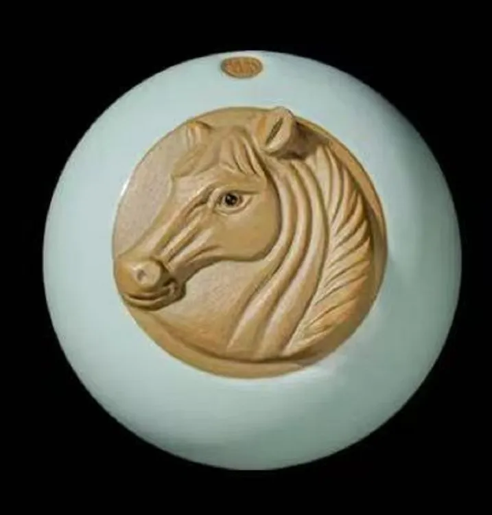 东道汝窑主人杯开片马年生肖杯马到成功主人杯全手工茶杯礼盒装