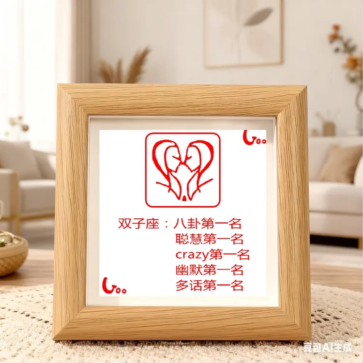 十二星座朱砂画旺宅相框框摆台博物馆热卖款