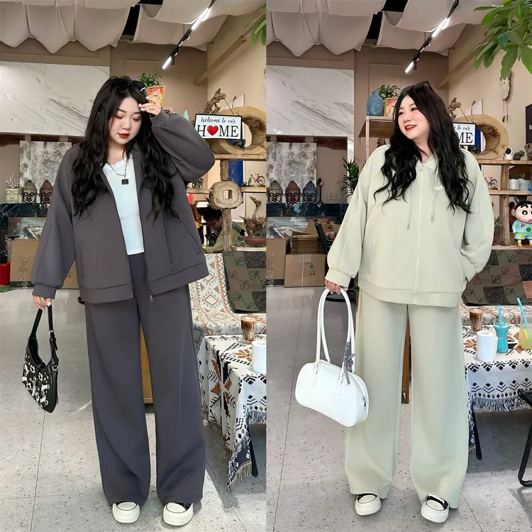 断码捡漏~贝利小姐/弯月镰刀设计感两件套套装18102花契200斤胖mm