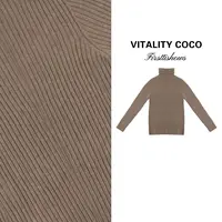 VITALITY COCO·LP系列条纹气质高领羊绒针织打底-2910