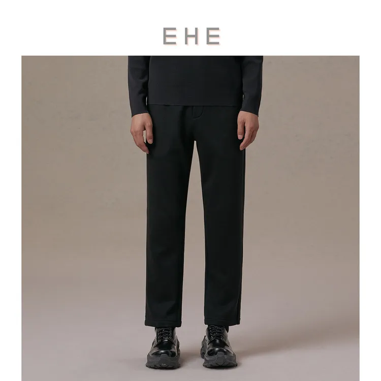 EHE男装 冬季美国PA棉+火山岩聚酷纤维加厚宽松休闲裤66130234081