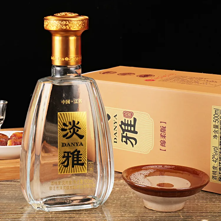 告辞淡雅酒42/52度500ml整箱6瓶送礼袋盒装口粮酒52度500