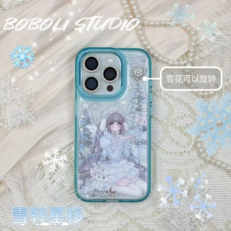 雪转星移原创手工定制手机壳iPhone16ipone15pm