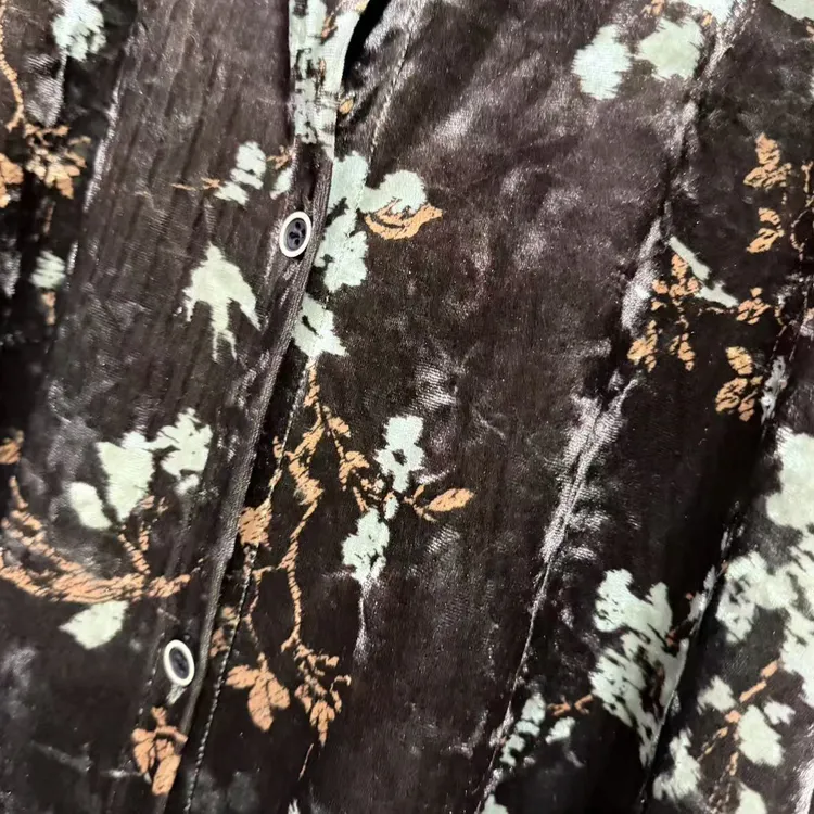 草木堂原创 国风复古花衬衫