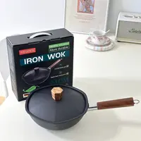 YW107 家用厨房精铁炒锅