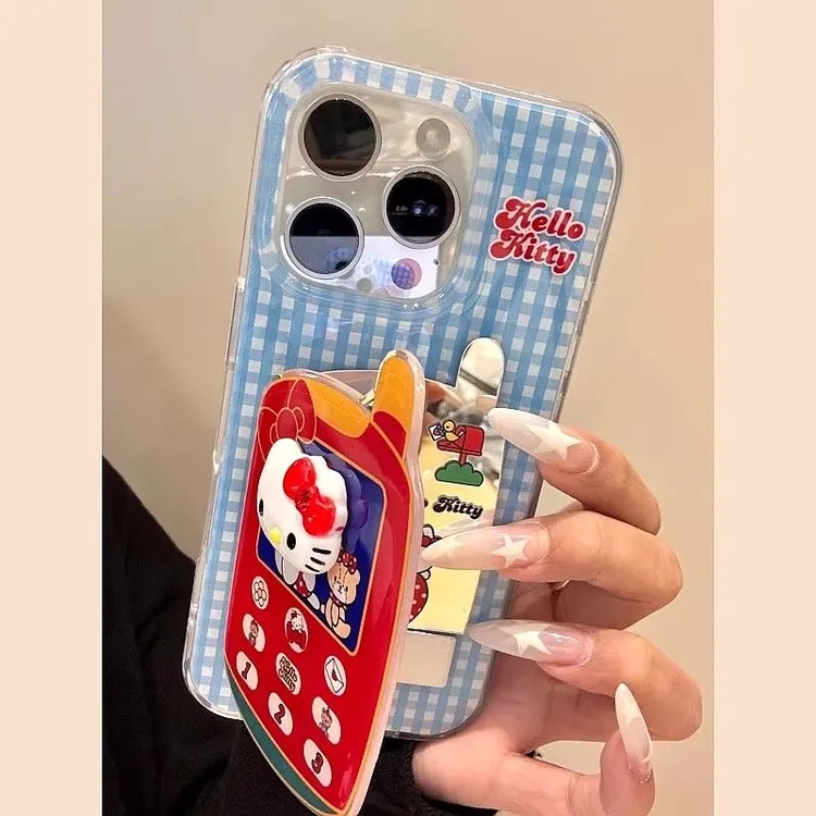电话机kitty猫适用苹果16Promax手机壳15/14/vivo华为oppo小米15