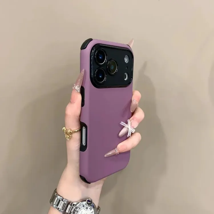 高级梦幻紫适用iPhone17手机壳苹果16promax全包15防摔14时尚13硬