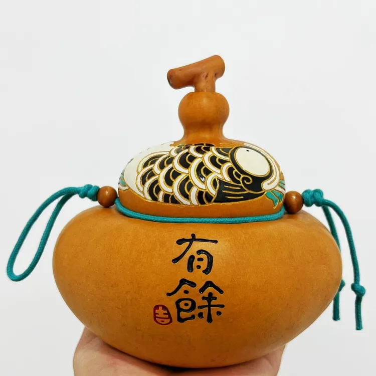 中号钱袋大厚皮器型周正独立稳坐天然葫芦摆件