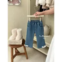 7Seven·25冬~花边牛仔裤9380（童装汉服）