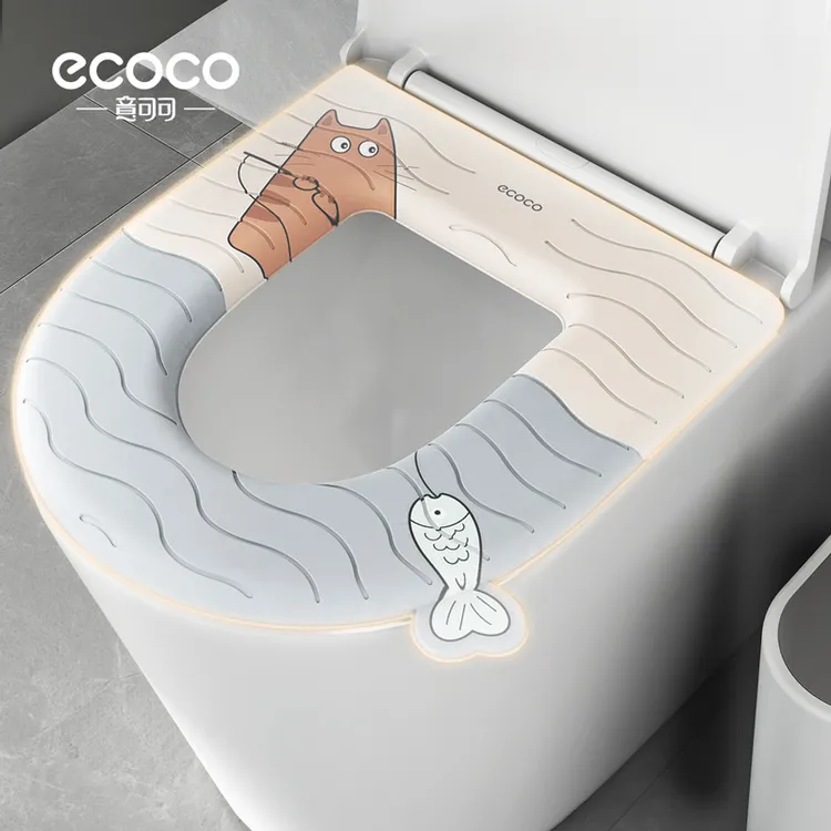 升级意可可加厚eva防水马桶垫家用带提手四季通用粘贴式坐便特卖