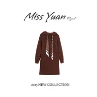 M.Y. 媛总 2025秋季新款时尚气质百搭长袖连衣裙MY2282D