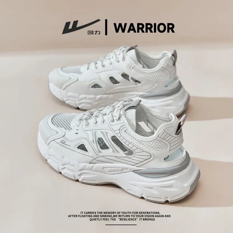 回力老爹鞋夏季休闲女款2025爆款透气运动鞋跑鞋镂空鞋子网面女鞋