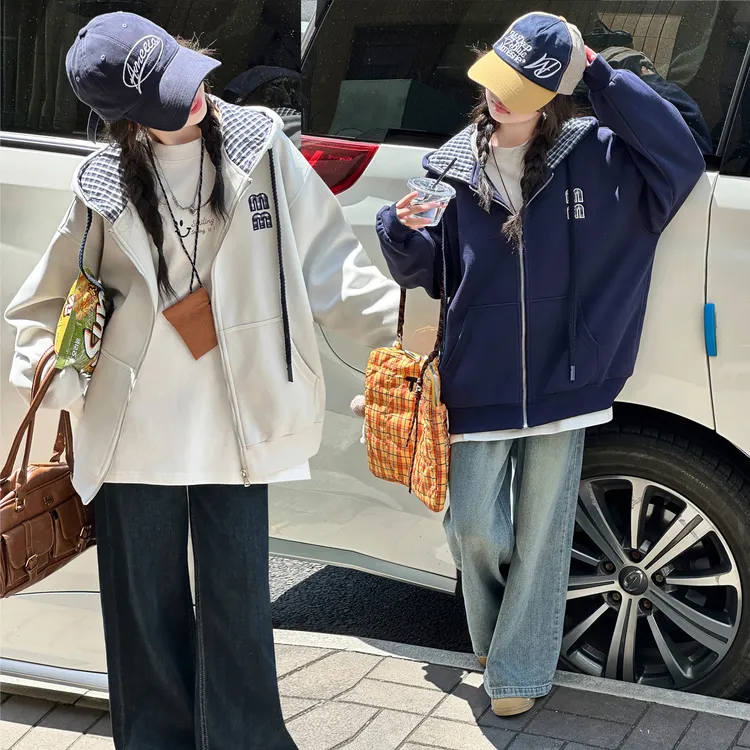 女童外套春秋款2025新款儿童洋气时髦上衣中大童女孩秋季休闲卫衣