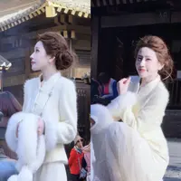 【婷婷】《三生三世 冬日白月光》 小香风拉绒贵气狐狸毛外套25DK8021