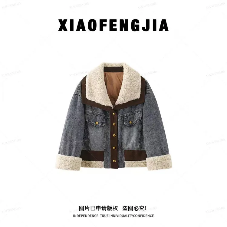 2025冬季新款牛仔90白鸭绒外套F58YRJ0019