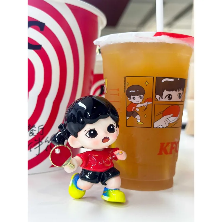 莎头合组孙颖莎王楚钦周边乒乓球可爱卡通桌面摆件装饰品送朋友