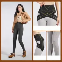 KAILULI2025秋冬新品黑金绷带小蛮腰穴位显瘦高腰提臀打底鲨鱼裤