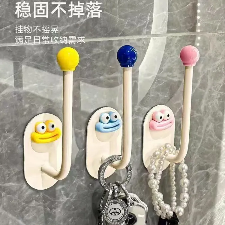 发圈发箍粘钩卫生间收纳架发夹皮筋头绳挂钩首饰品发绳收纳架塑料