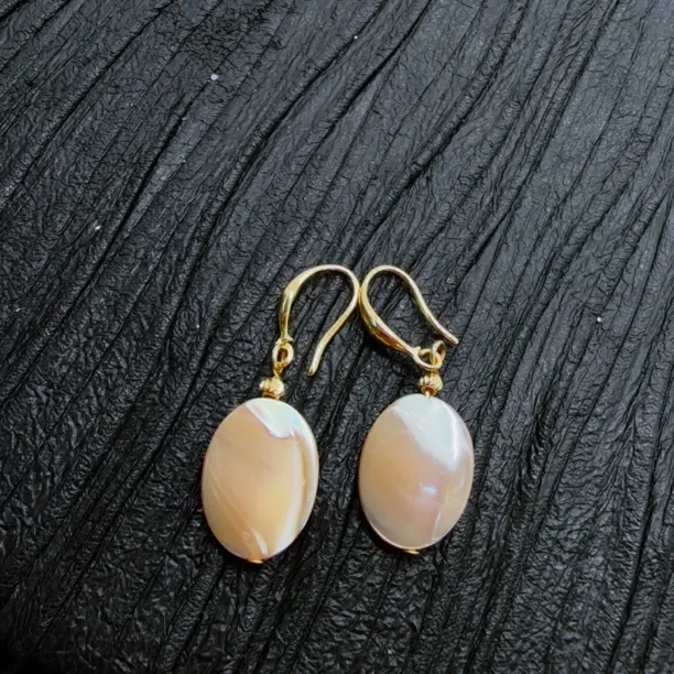 钛钢耳饰 香槟色时尚轻奢耳坠女款气质耳饰手工sadap