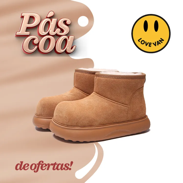 Lovevan/艾典范防滑超长棉靴保暖时尚雪地靴冬季短靴吸震女孩加绒