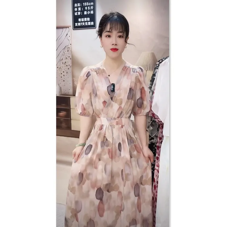 B868时尚洋气长袖假两件连衣裙女11