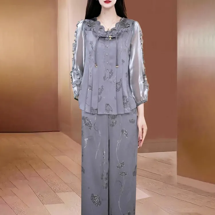 【可蓓儿】2025新款爆款开春穿搭超火时尚洋气减龄妈妈装小香风套装