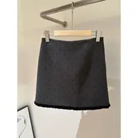 【曼哈顿】波点花边半身短裙2708