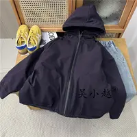 吴小越w1780男童中大童冬装加棉新款洋气儿童冲锋衣冬季棉外套
